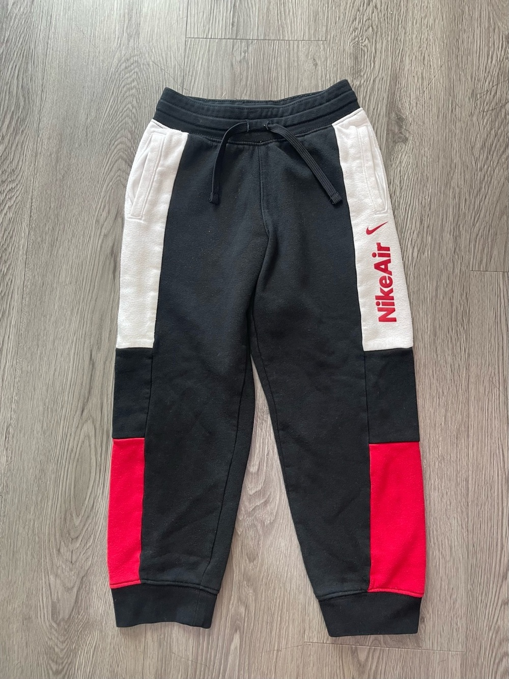 Kids' Black/White/Red Colorblock Jogger Pants